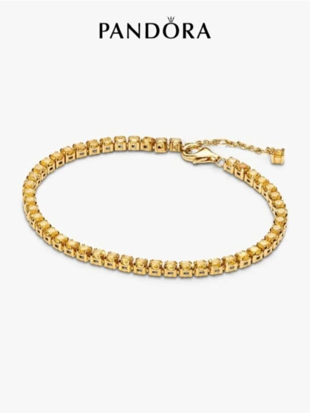Pandora Sparkling Yellow Tennis Bracelet